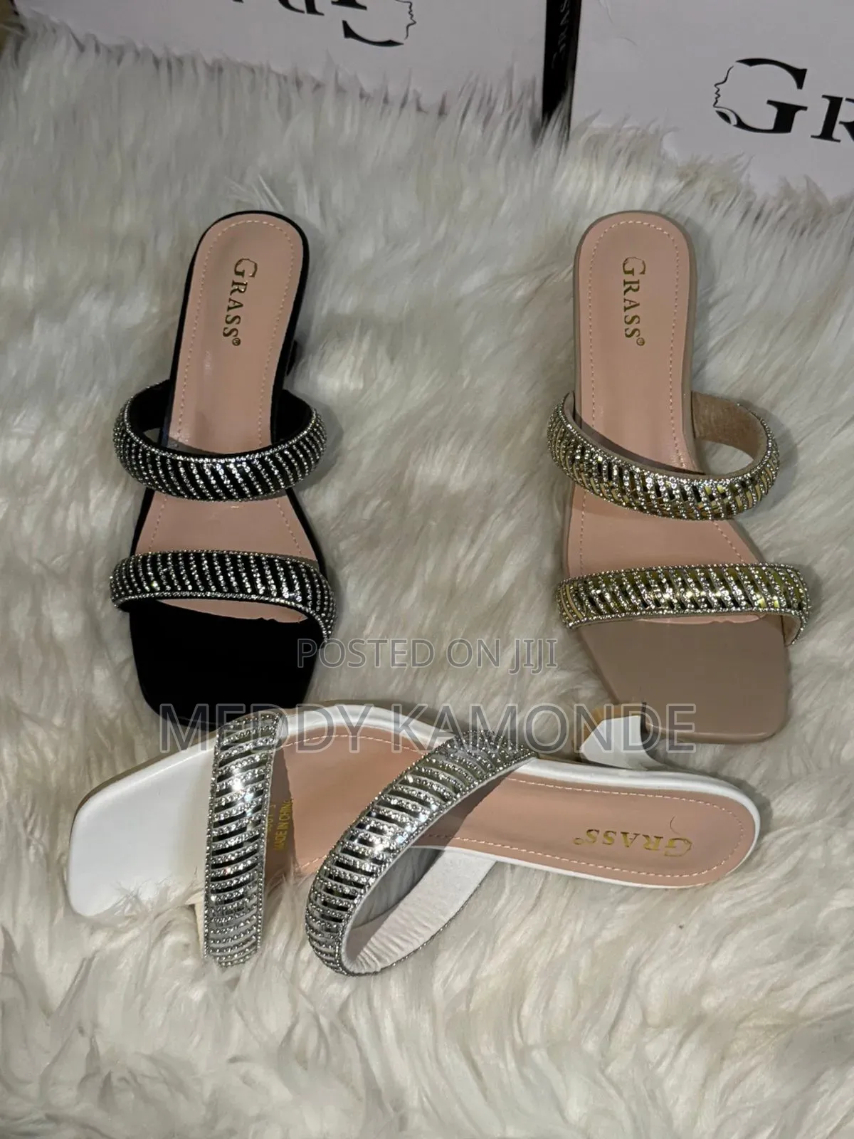 Black Strap Open Shoes