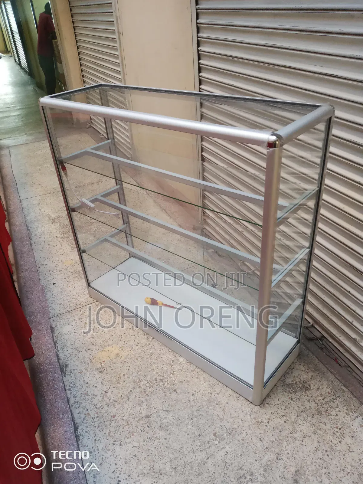 Aluminium Show Cases Without Doors 