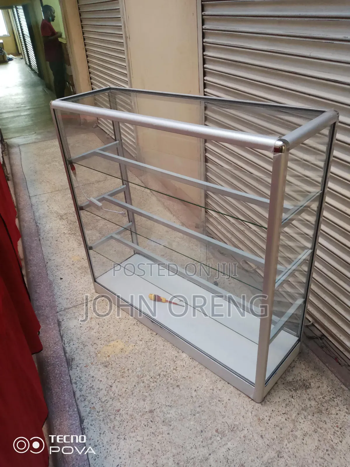 Aluminium Show Cases Without Doors 