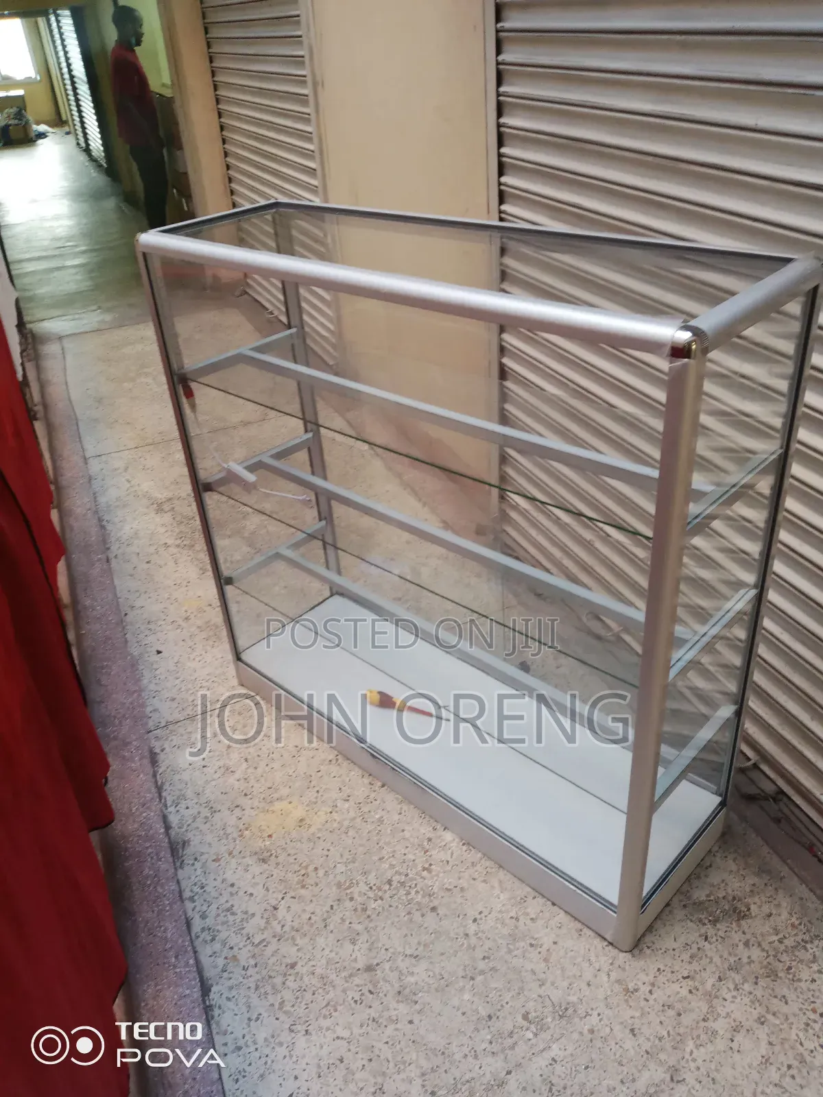 Aluminium Show Cases Without Doors 