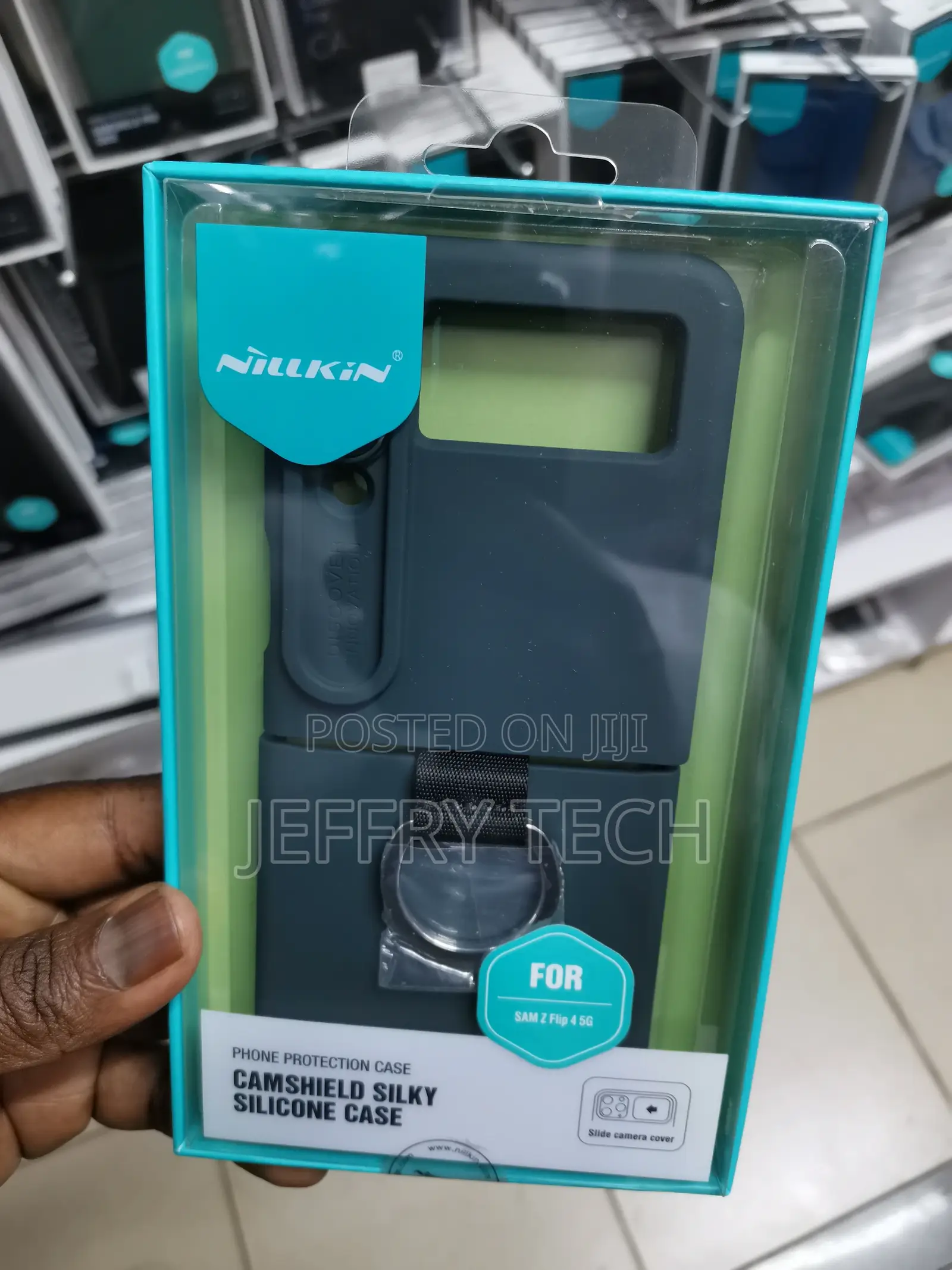 Samsung Galaxy Z Flip 4 Case With Slide Camera Cover [Liquid