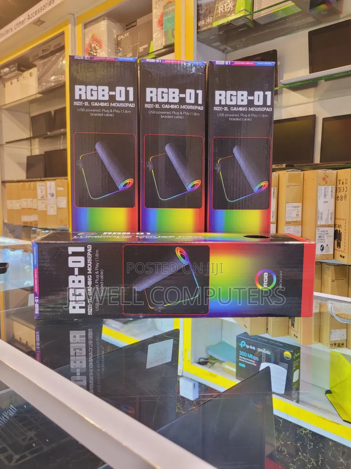 GAMING Mousepad With RGB Effect Microfiber Surface