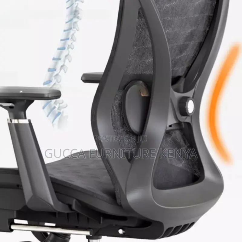 Office Chair: Orthopedic High-Back Lama Office Seat
