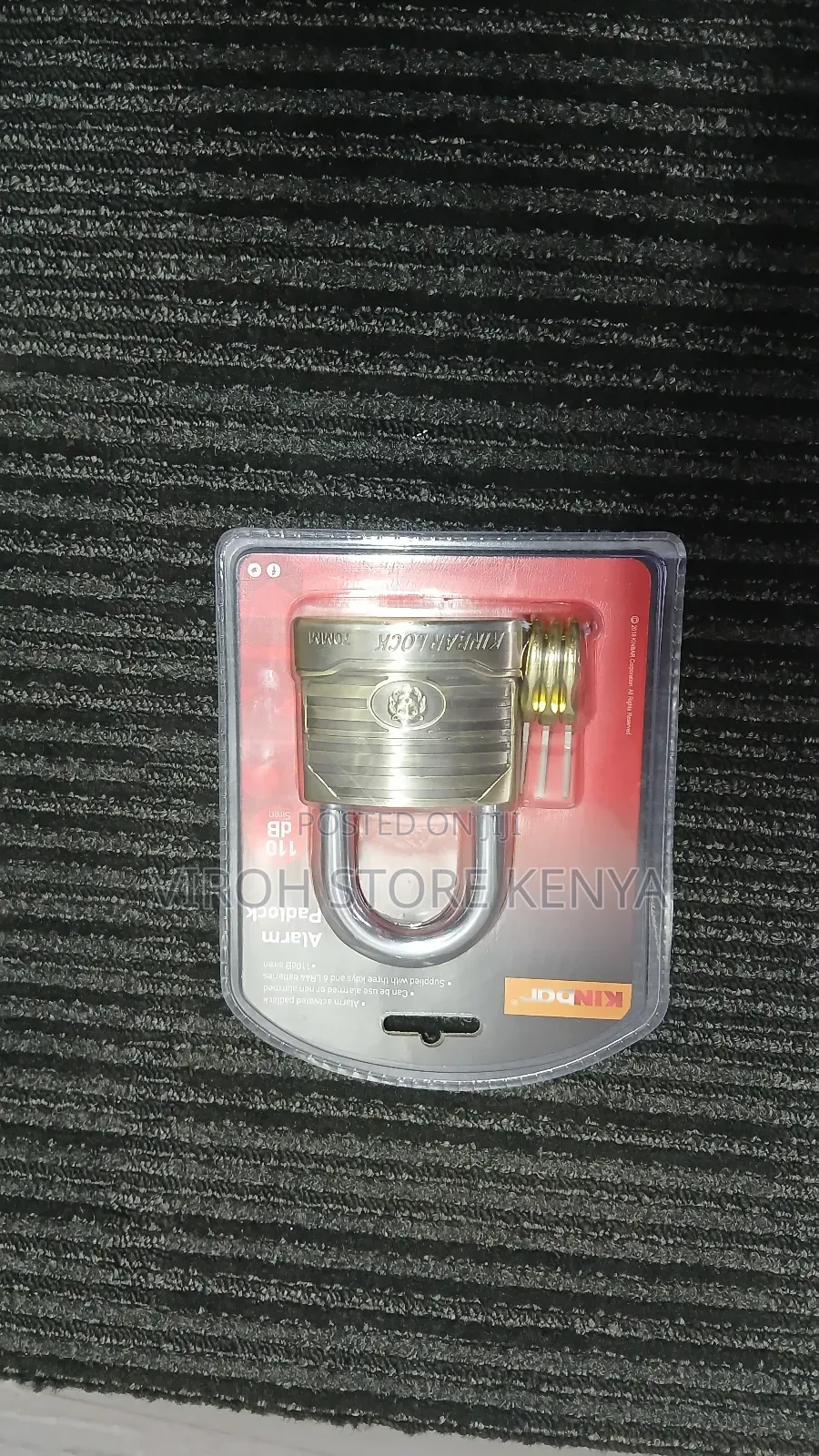 Kinbar Alarm Padlock 110db Modern Siren Lock 3 Keys Padlock