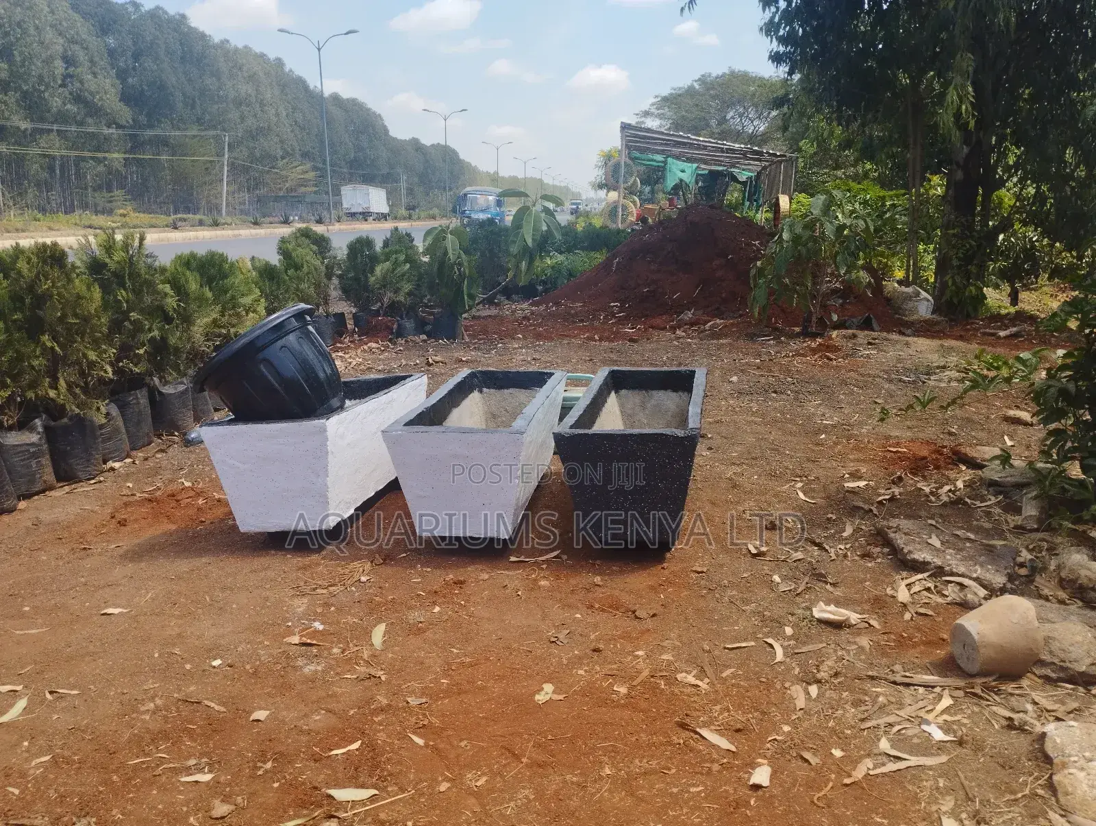 Cement Rectangular Flower Pots