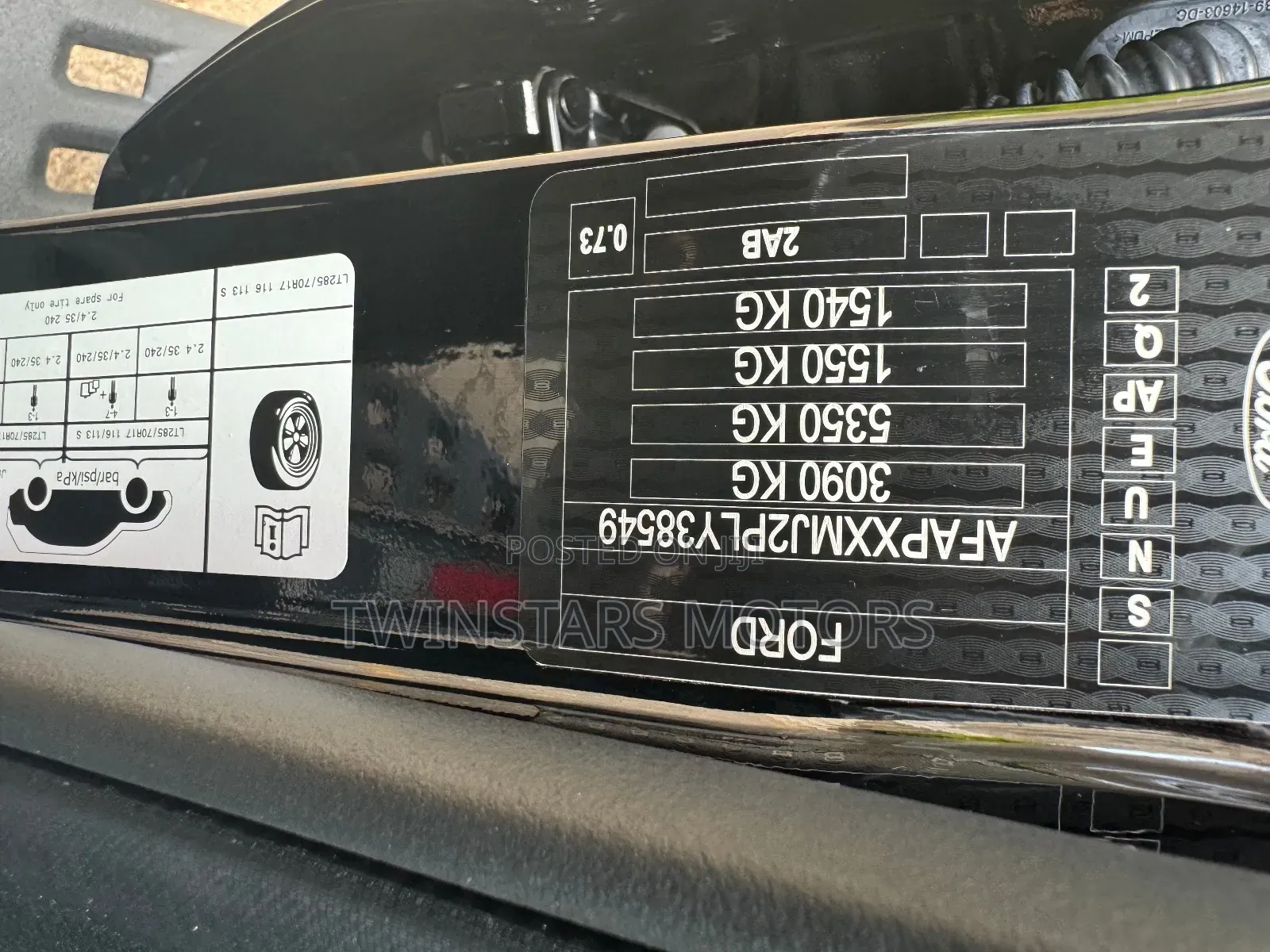 Ford Ranger 2020 Black