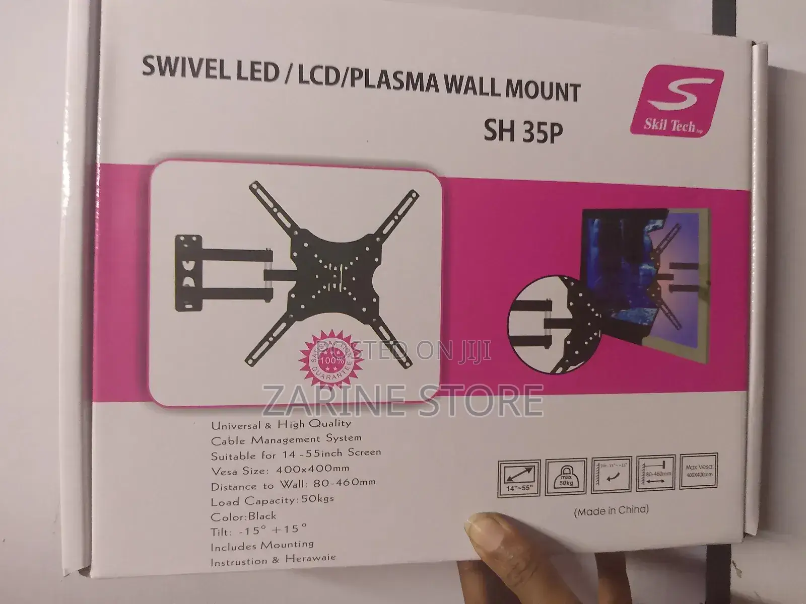 High Quality TV Wall Mount Black in Color 14-55 Inches