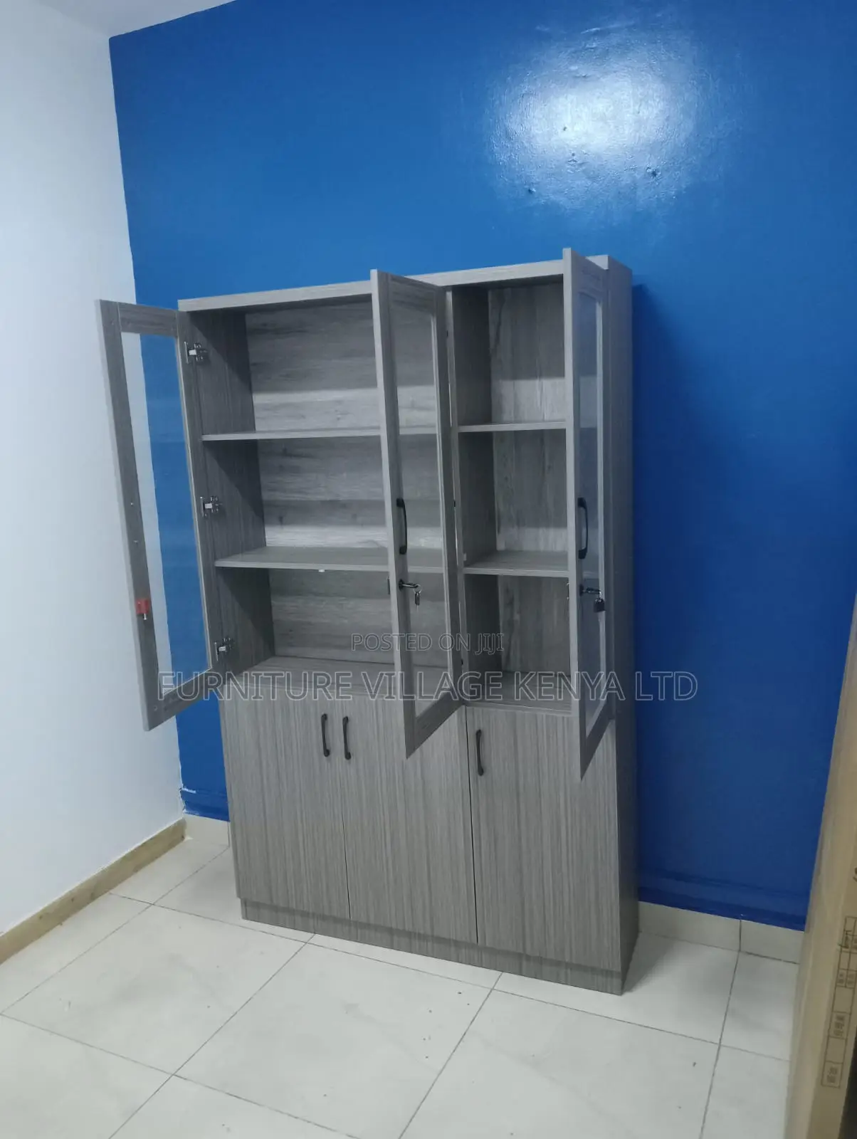 3 Door Wooden Filing Cabinet, Wooden Storage Cabinets