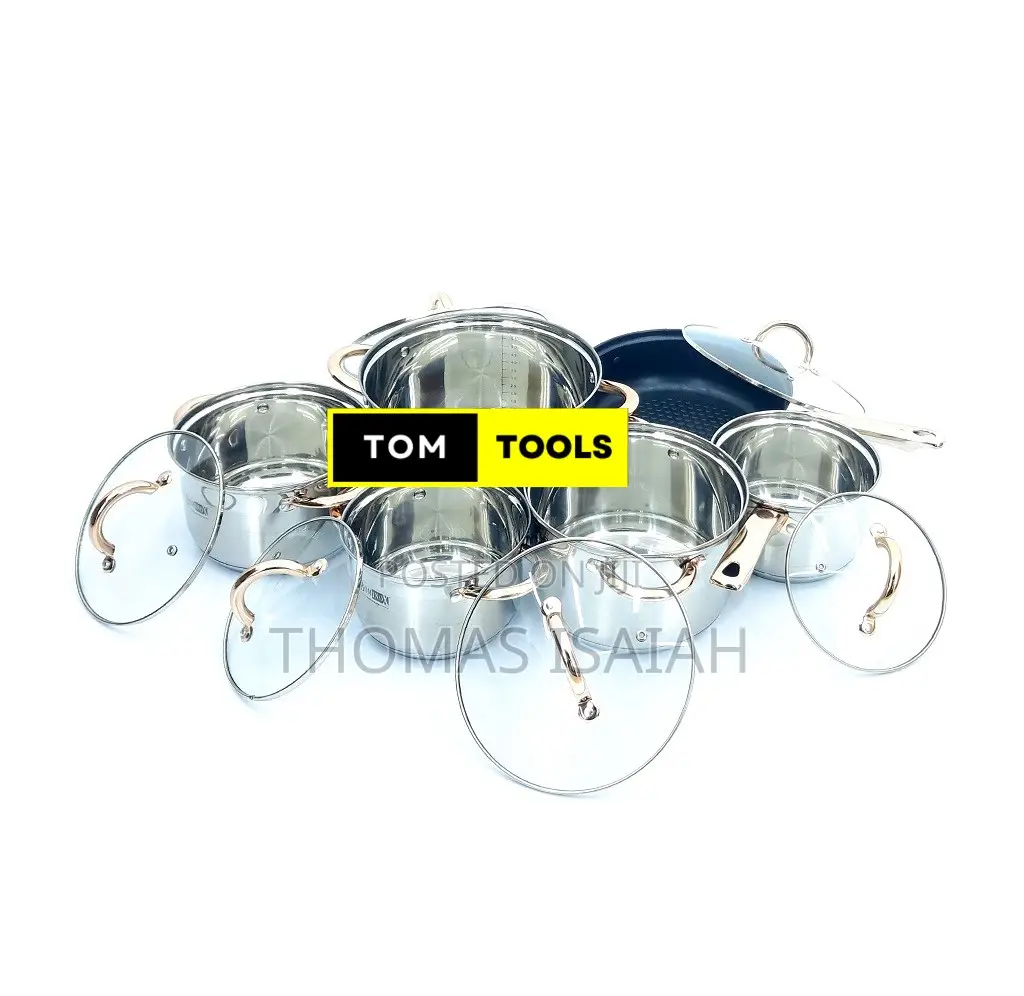 12PCS BOMINOX Stainless Steel Cookware Set