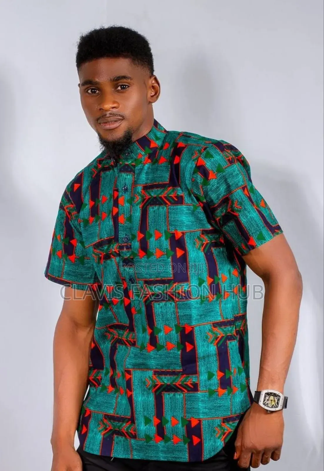 Bold Short Sleeve Kitenge Shirts: Style Meets Comfort!