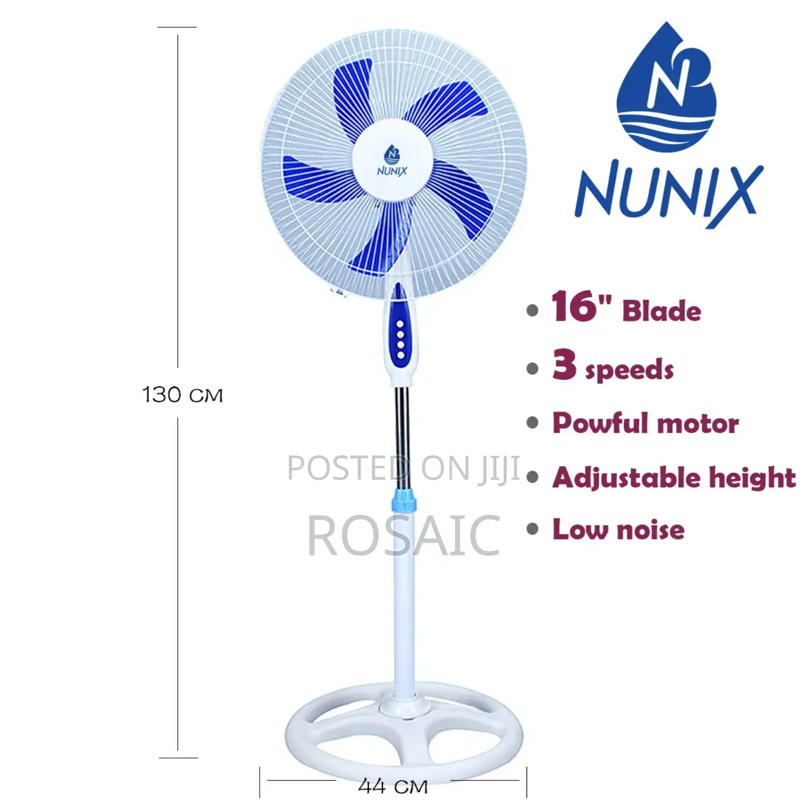 Nunix Stand Fan 16"/ Stand Fan