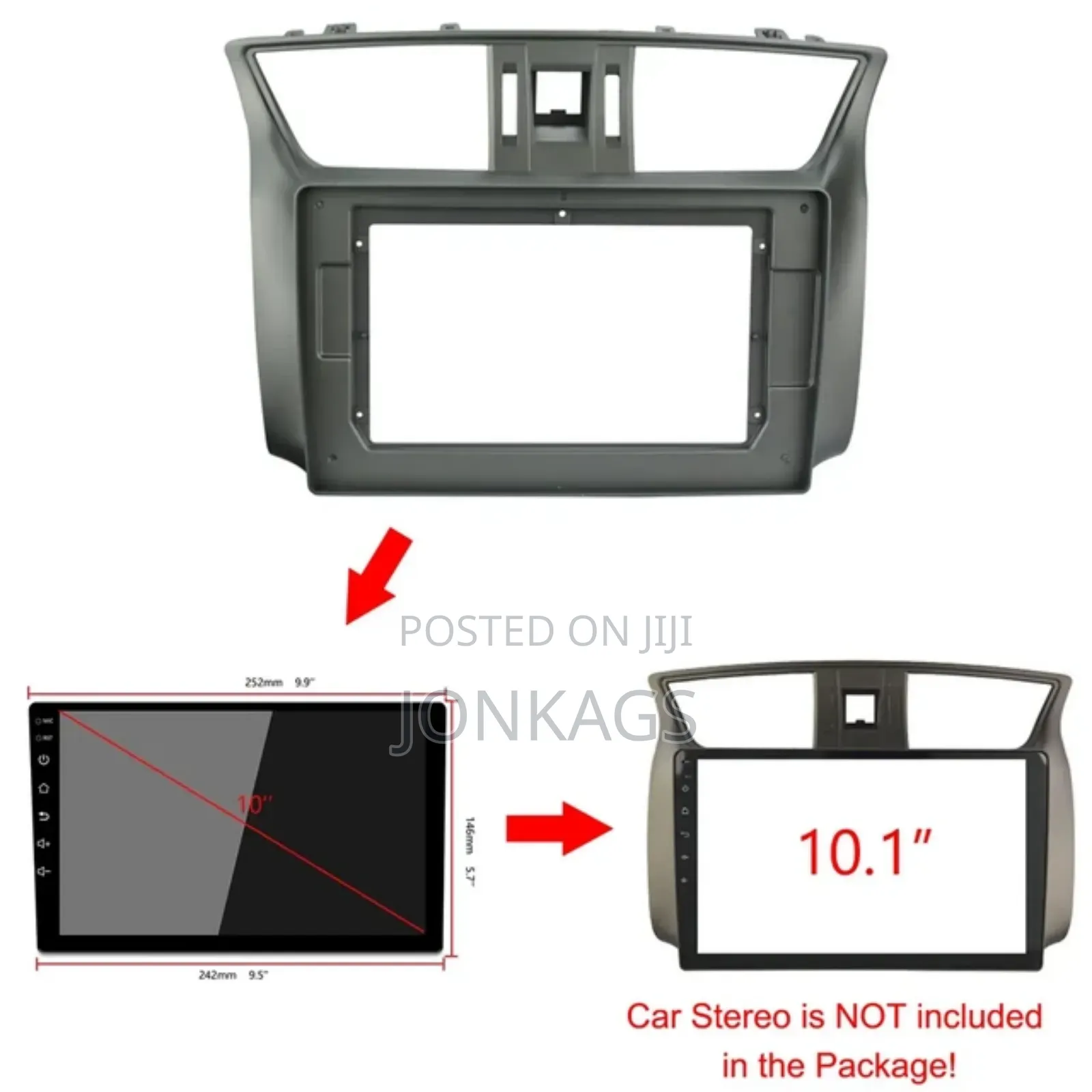 Nissan Bluebird Sylphy 2012 - 2019 Dashboard Frame Fit 10'