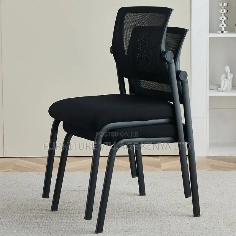 Ergonomic Office Chairs Upholstered in Midnight Black