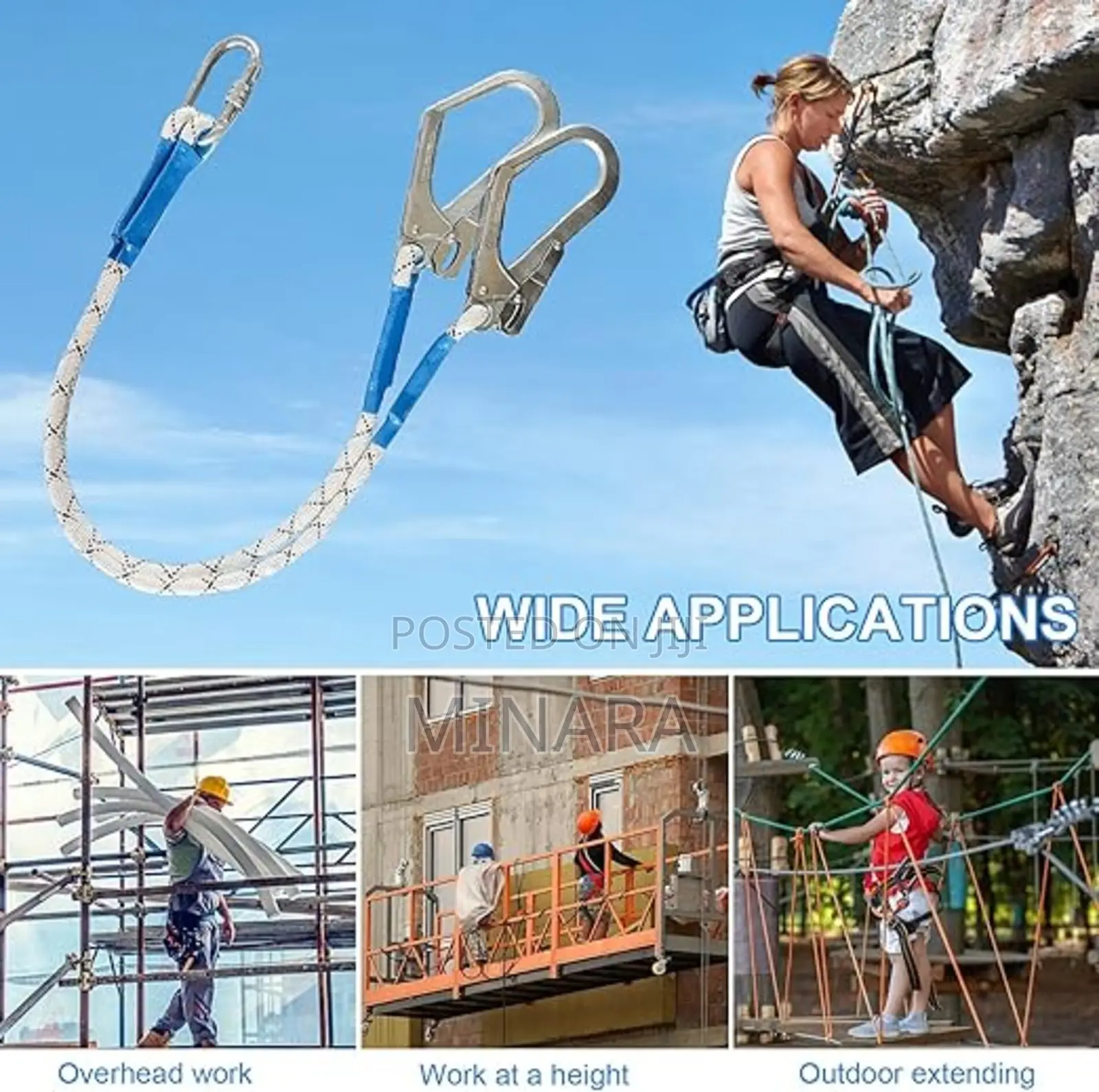 Double Hook Lanyard, Fall Arrest Lanyard
