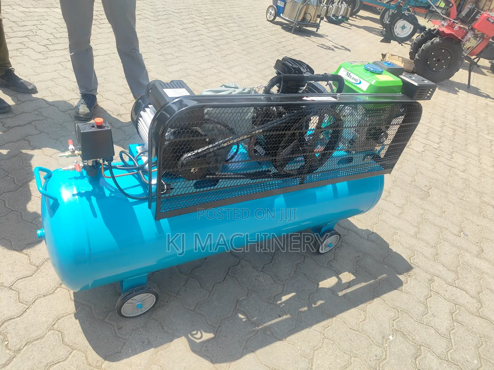 Milano Electric and Petrol Compressor.