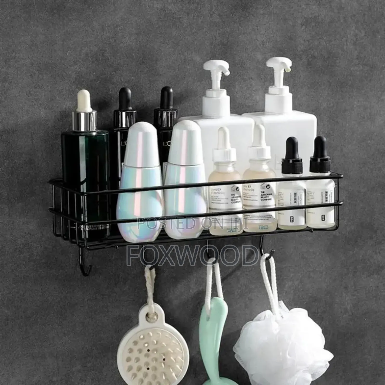 Bathroom Shelf Storage Rack /Organizer With Hooks