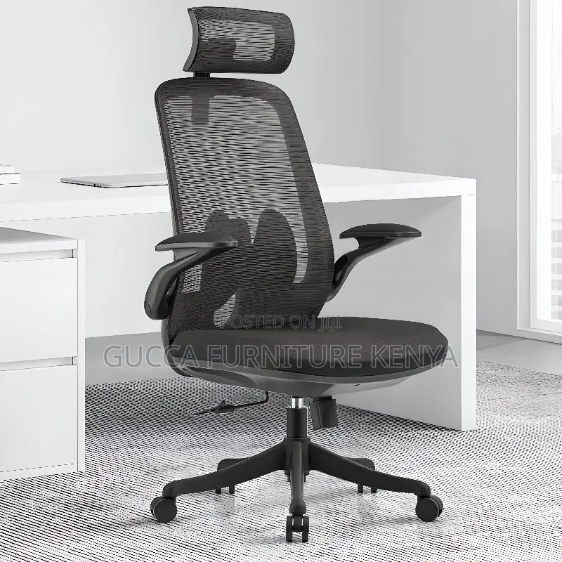 Office Chair: Ergonomic Mesh Office Chair With Headrest