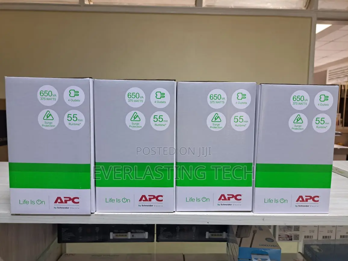 APC Back-Ups 650va, 230v, Avr, Universal Sockets