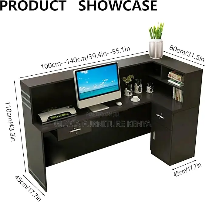 Office Furniture: Majestic Wooden Reception Desk