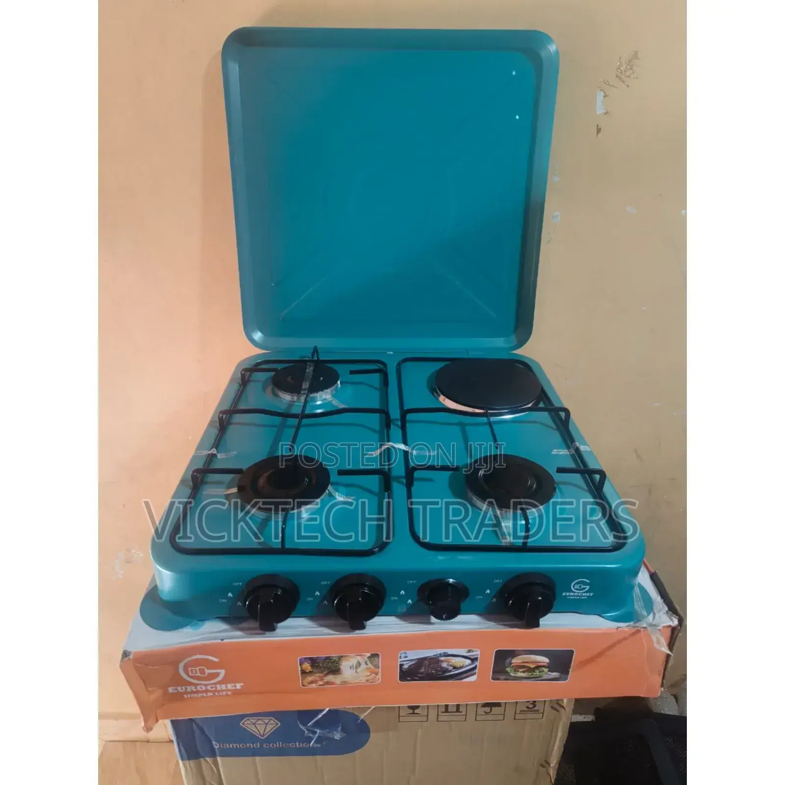 Cooker 3 + 1 Eurochef Table Top