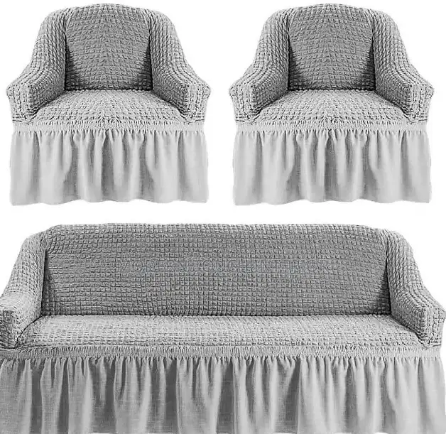 Stretchable Grey Turkish Sofa Cover