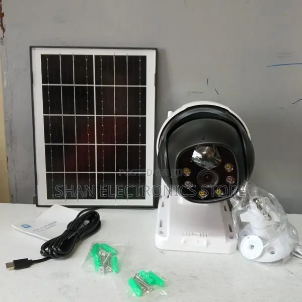 Solar Powered CCTV Camera#.3g 4g Lte Outdoor Pan Tilt Solar