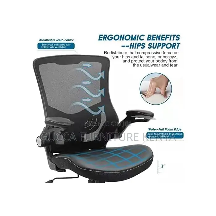 Office Chair: Mid-Back Orthopedic Executive Seat