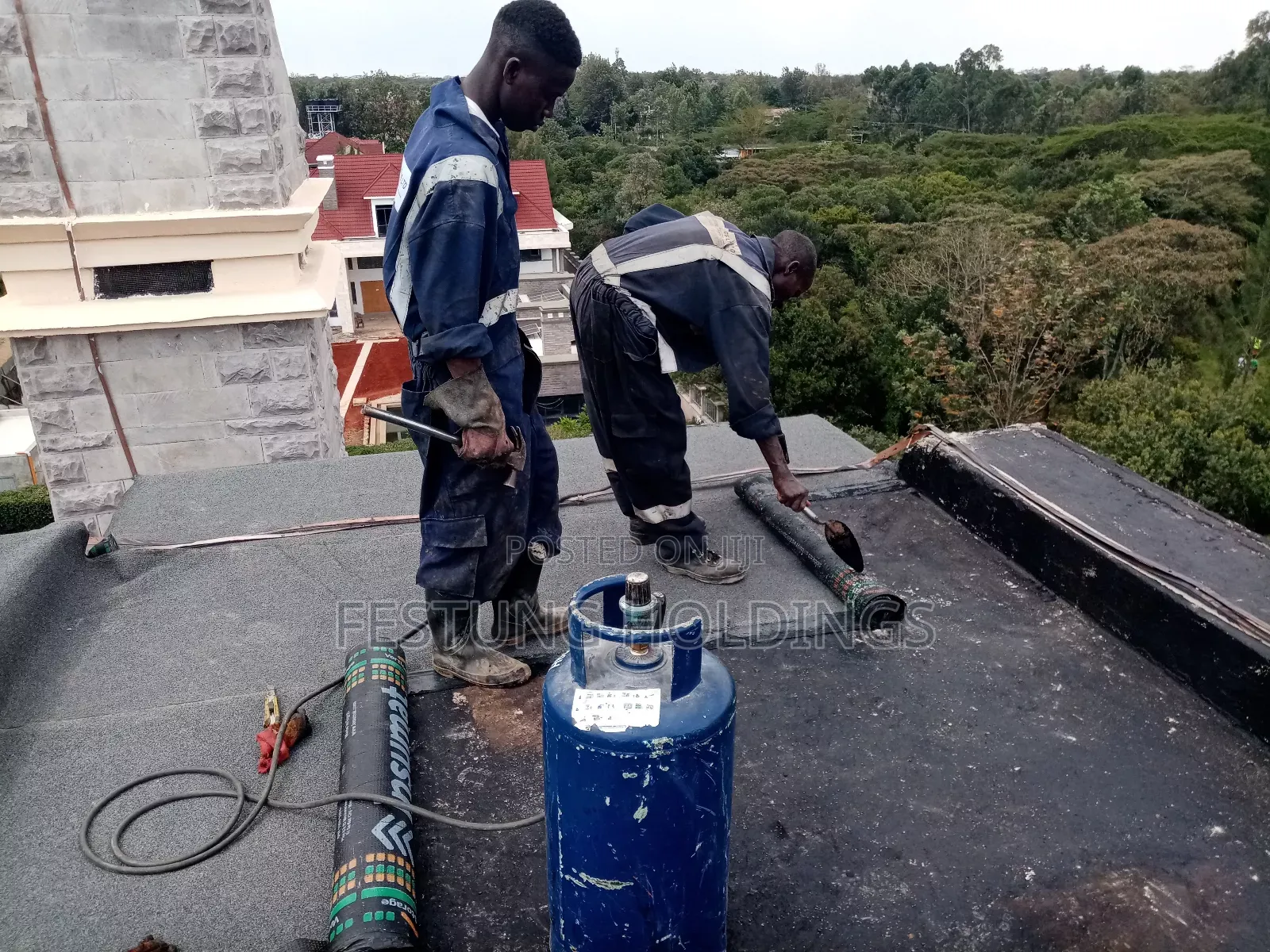 Roof Slab APP Membrane Fixing