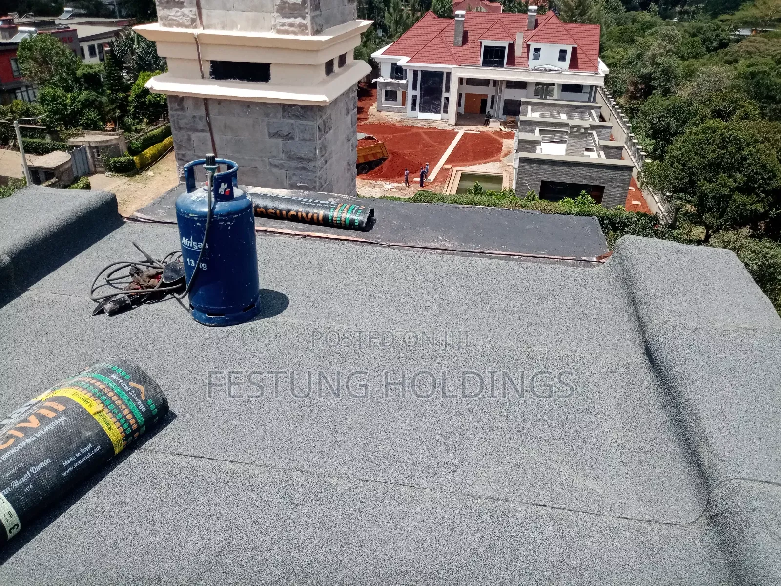Roof Slab APP Membrane Fixing