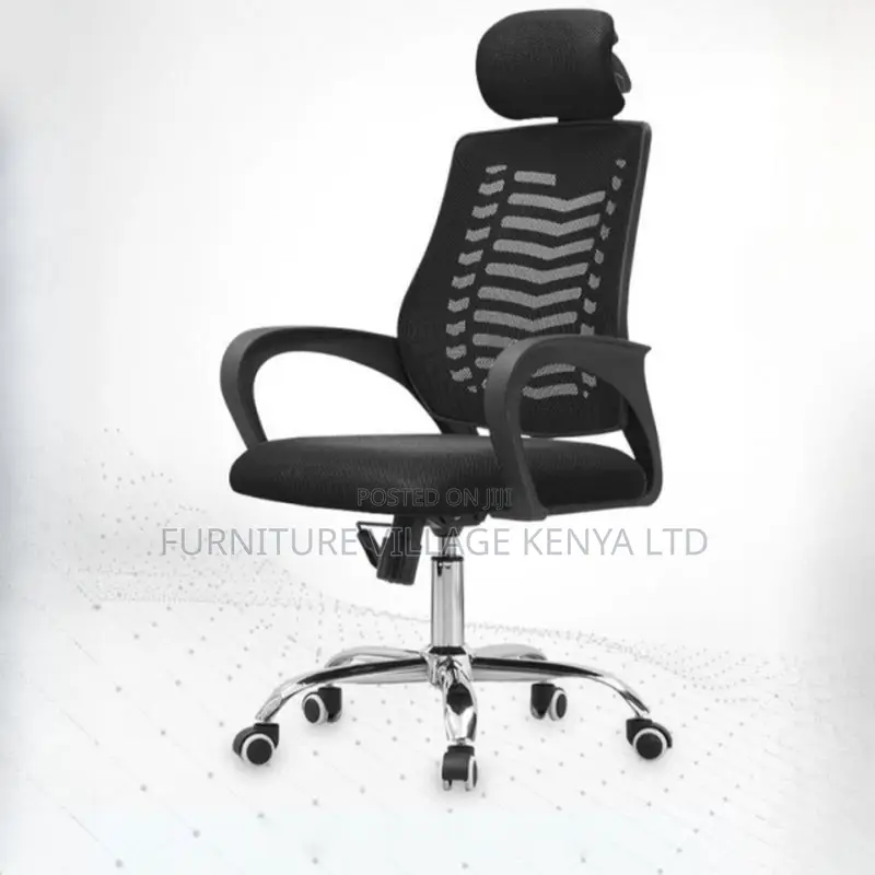 Office Chairs; High-Back Executive Headrest Mesh Seat