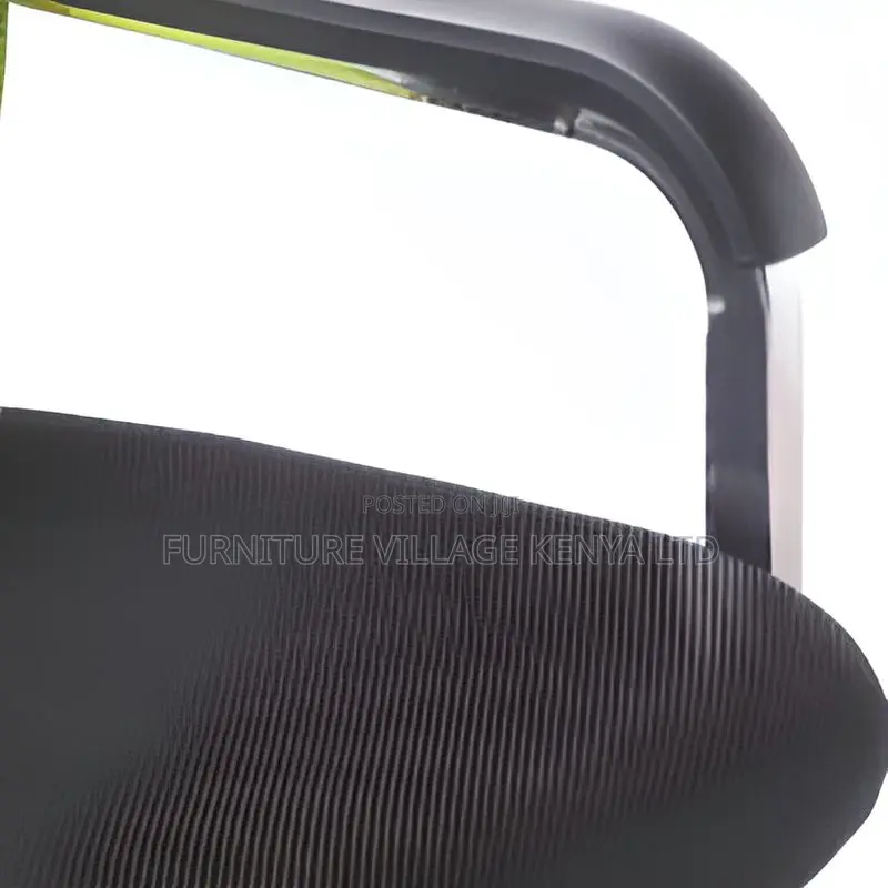 Fabric Upholstered Study Chair With Fixed Arms