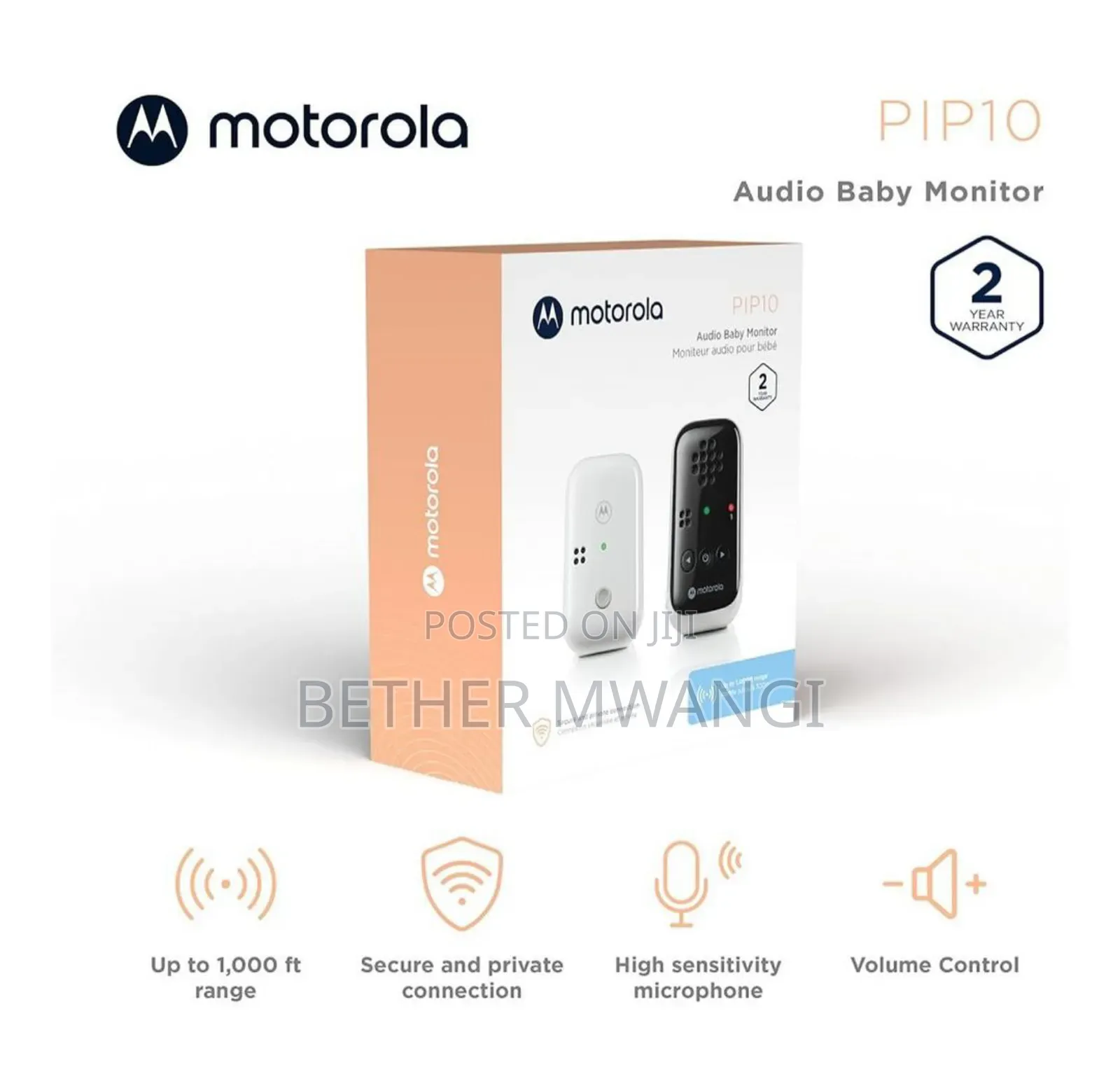 Motorola Nursery PIP10 Audio Baby Monitor in Kenya