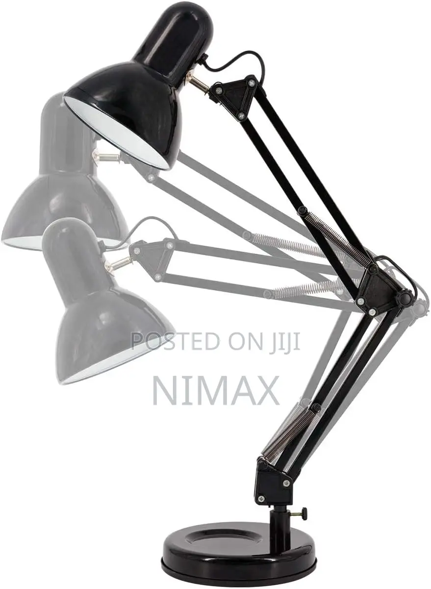 Reading Desk and Study Lamp - Black