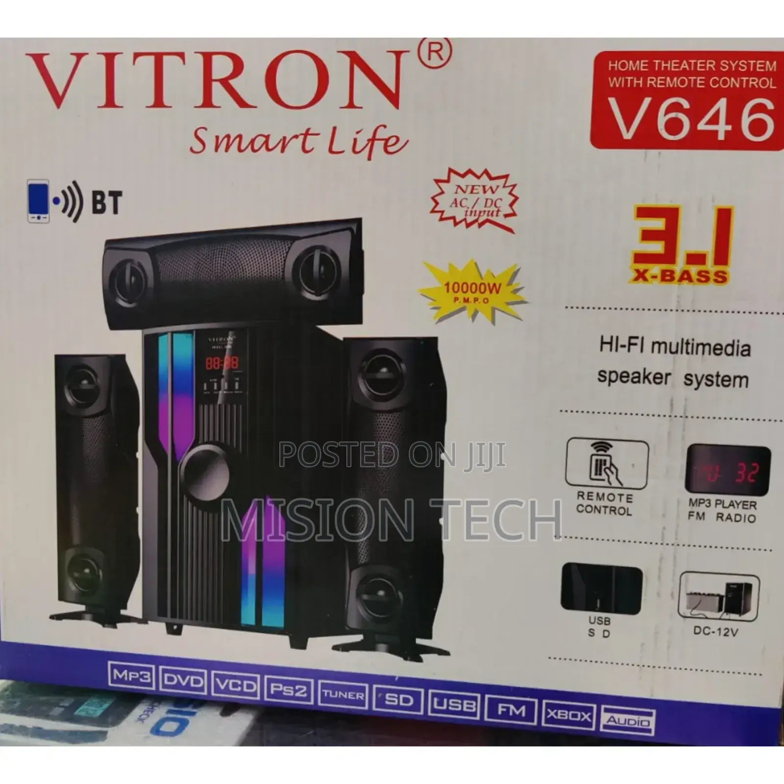 Vitron V646 3.1ch Sub-Woofer Hifi System.