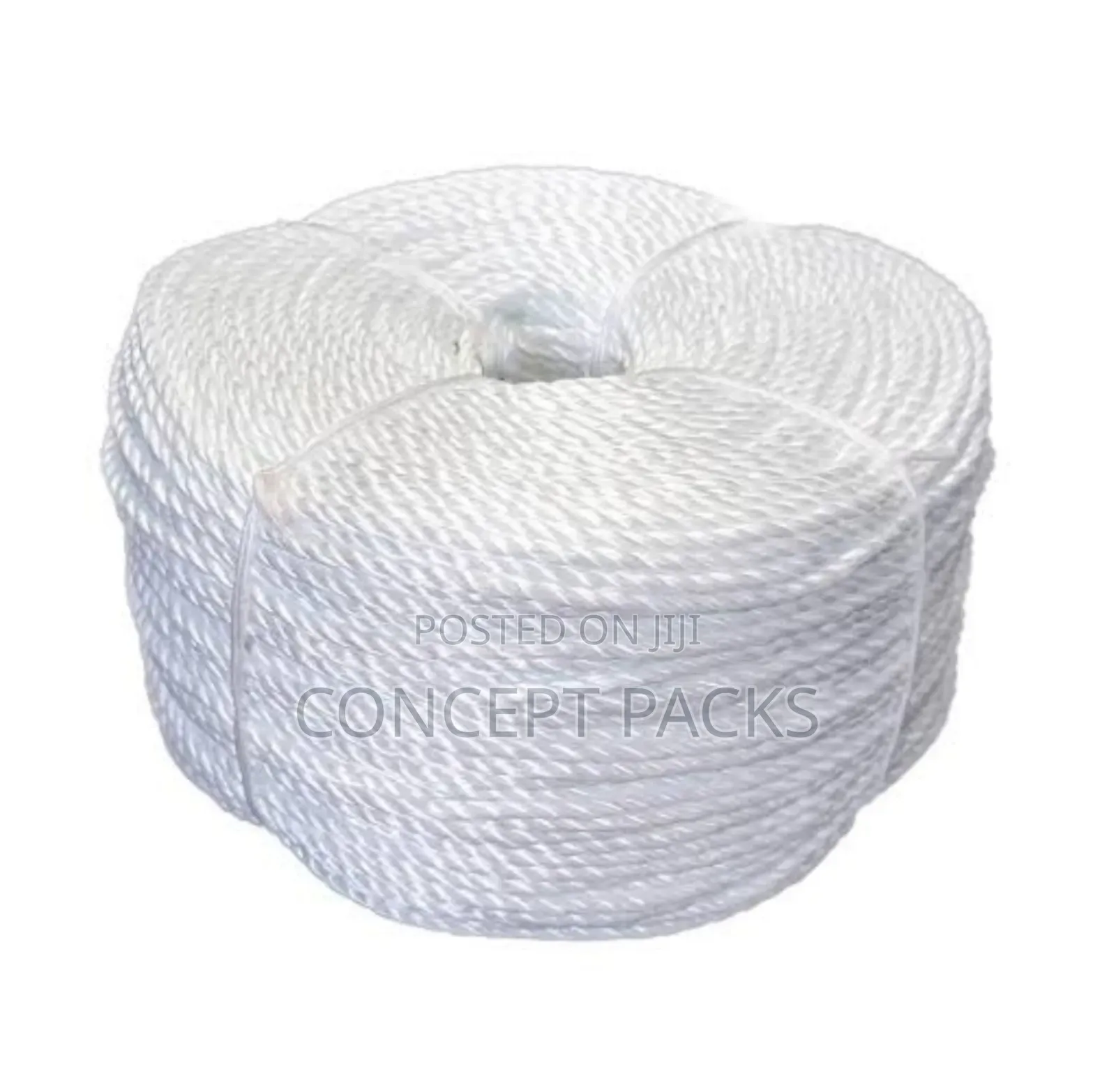 6mm X 200mtrs White Nylon Rope.