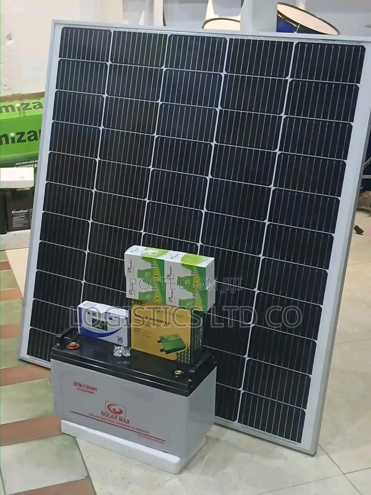 150w Solar Kit + 120AH Battery + 300w Inverter + 20 Amp