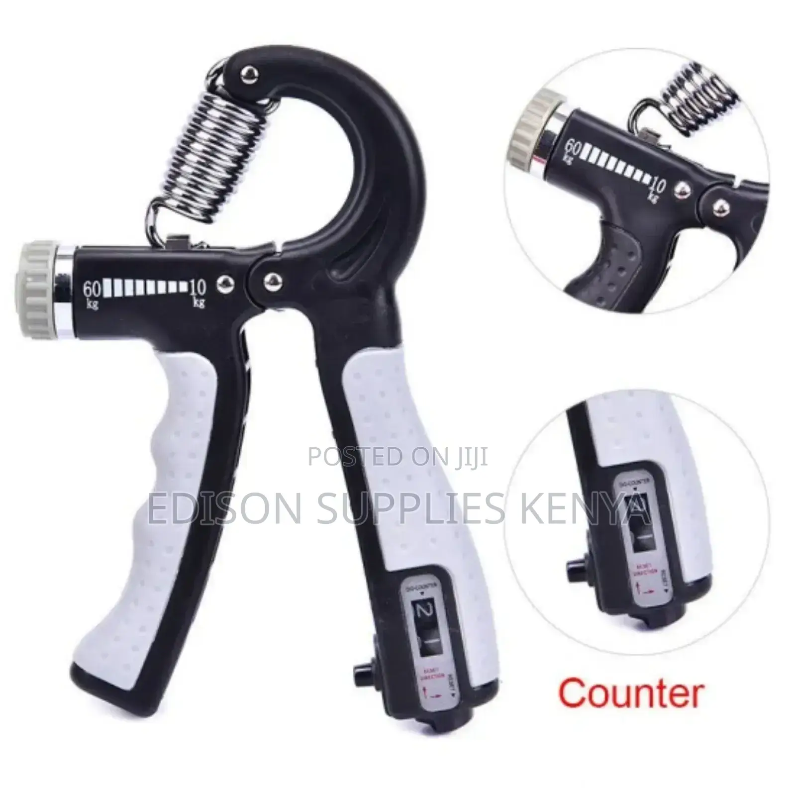 Adjustable Hand Grip With Counter, 60kg Hand Trainer