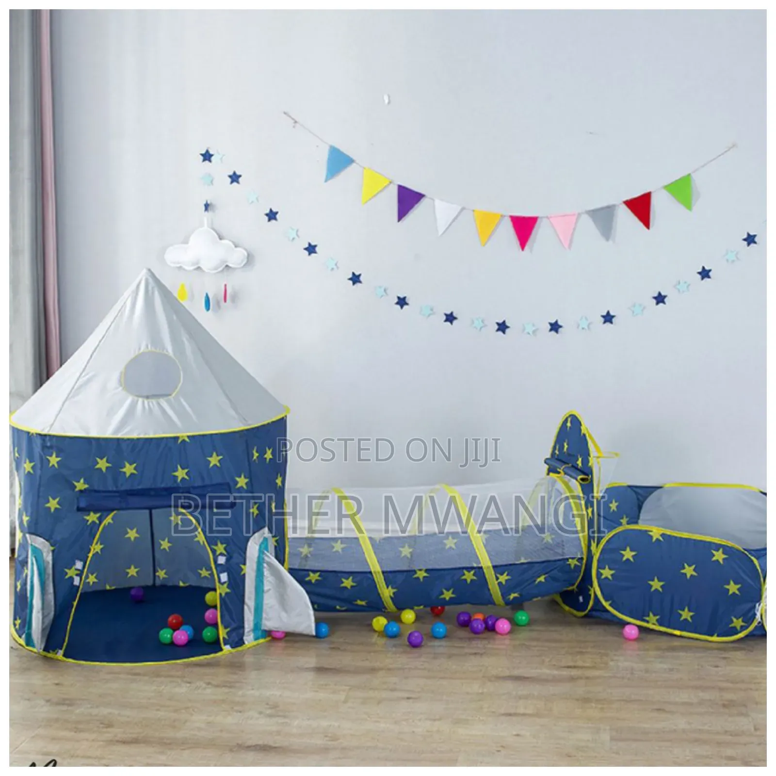 Rocket Ship Play Tent Playhouse for Boys and Girls in Kenya