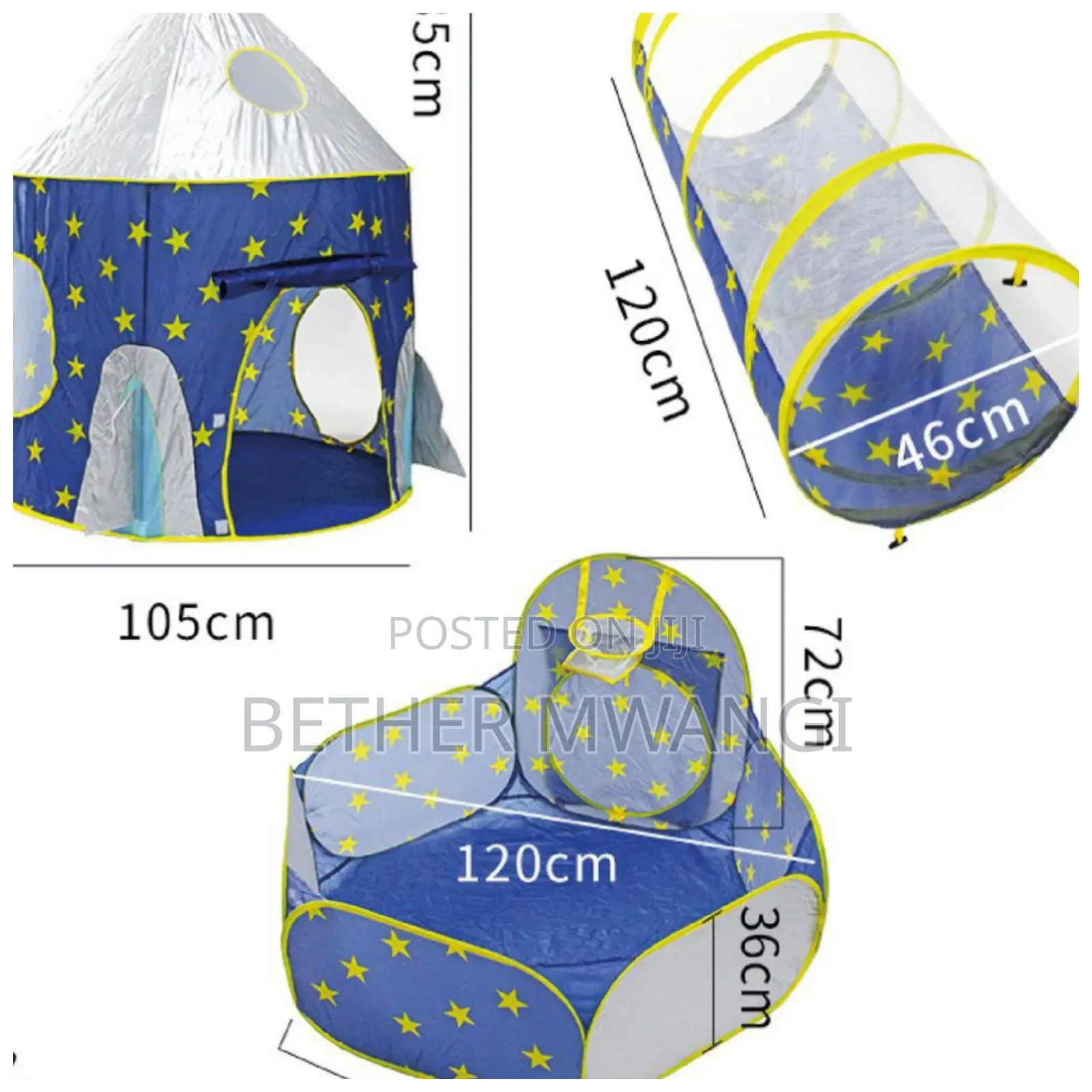 Rocket Ship Play Tent Playhouse for Boys and Girls in Kenya