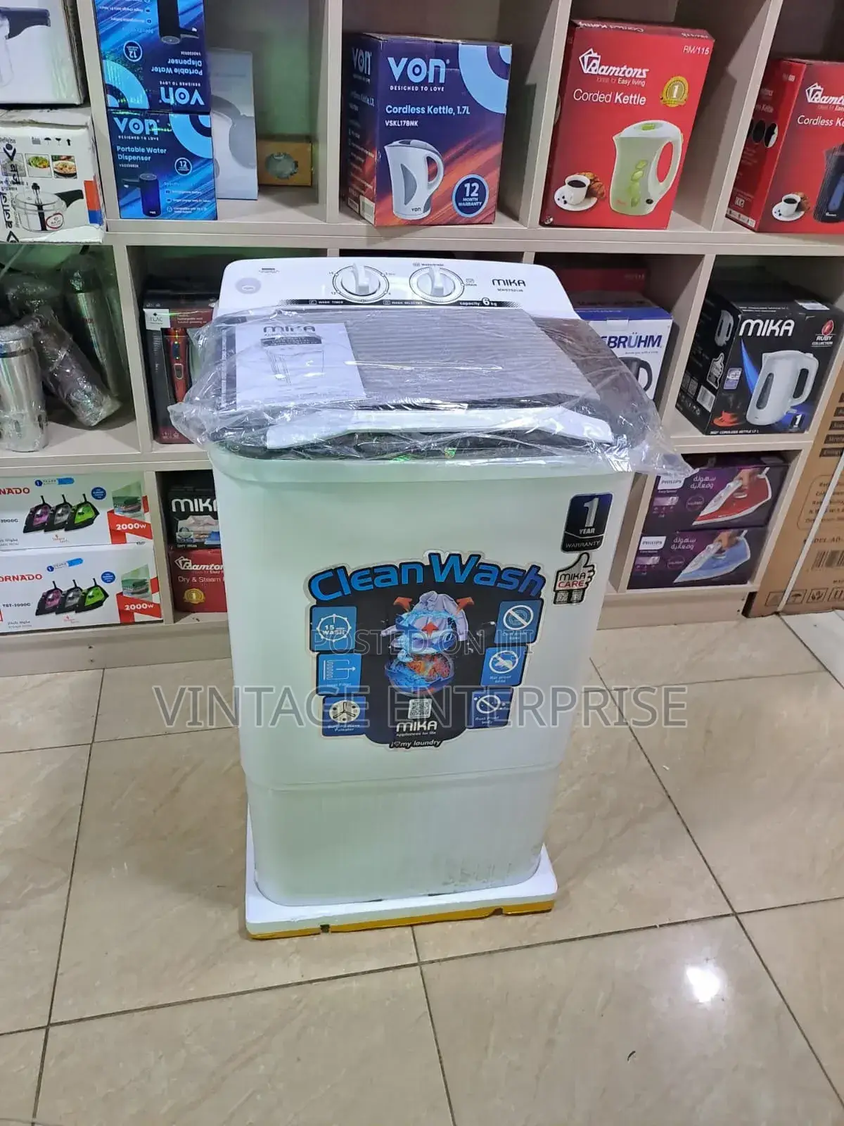 6kg Mika Washing Machine