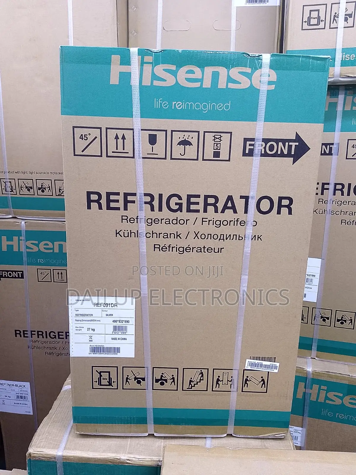 Hisense 91L Double Door Fridge