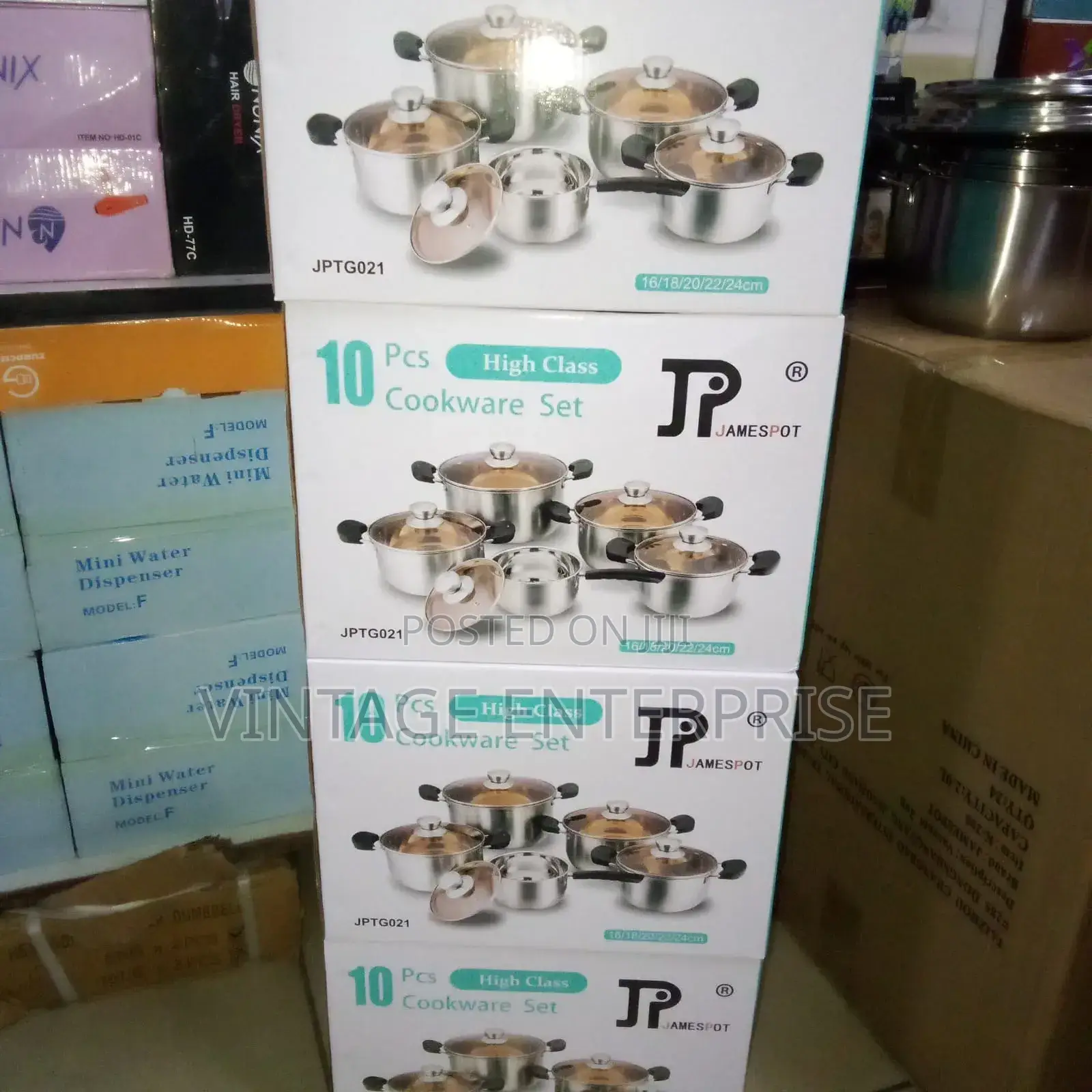 Jp 10pca Stainless Steel Cookware Set