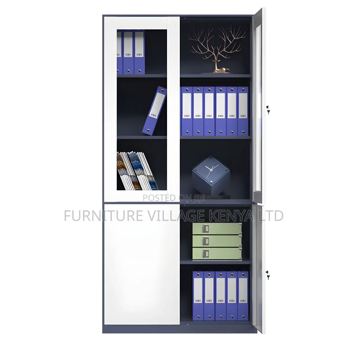 Contemporary File Cabinet Metal Frame With Lock