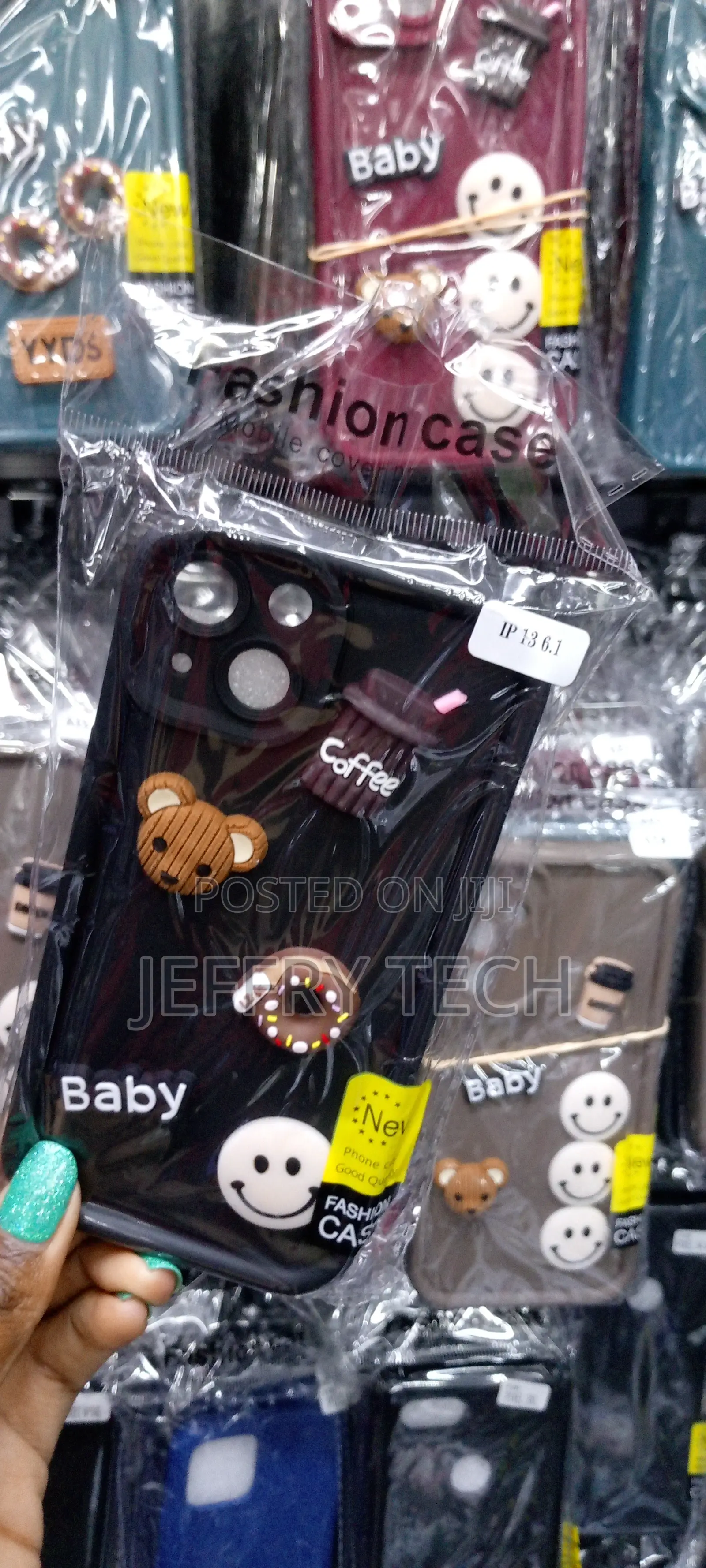3D Cartoon Coffee Silicone Case for iPhone 13 6.1
