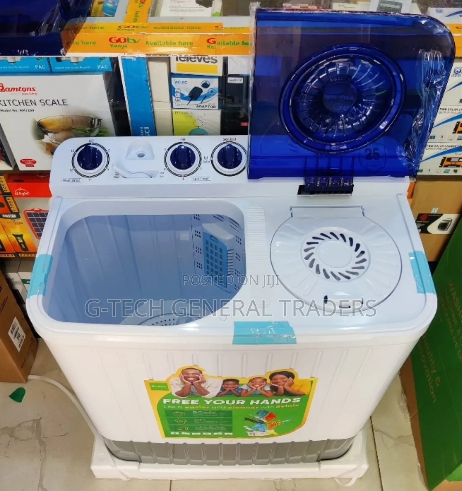 10kg Wash and Spin Twin Tub Semi Automatic Washing Machine