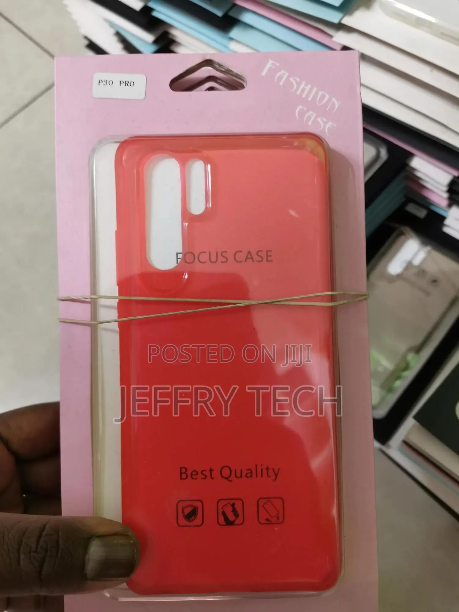 Huawei P30 Pro Unicorn Red Style Slim Clear Case-Clear