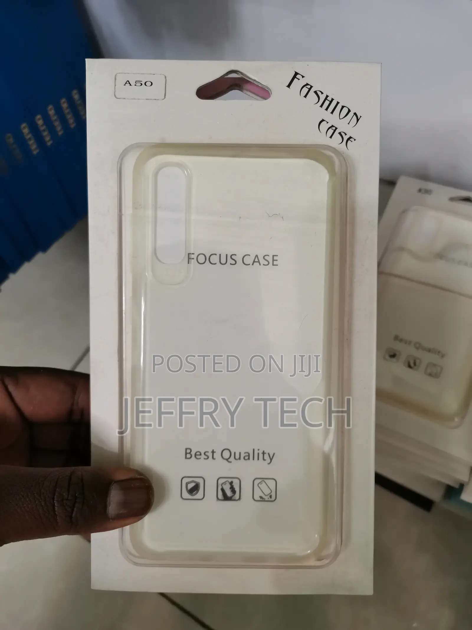 Samsung Galaxy A50 Transparent Bumper Case - Clear Case Cove