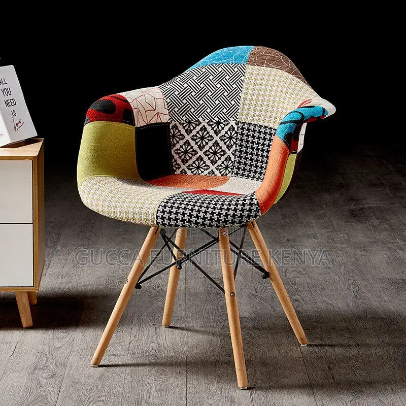 Office Chairs: Arm Rest Patchwork Eames Chair