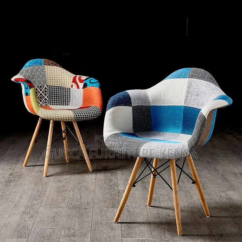 Office Chairs: Arm Rest Patchwork Eames Chair