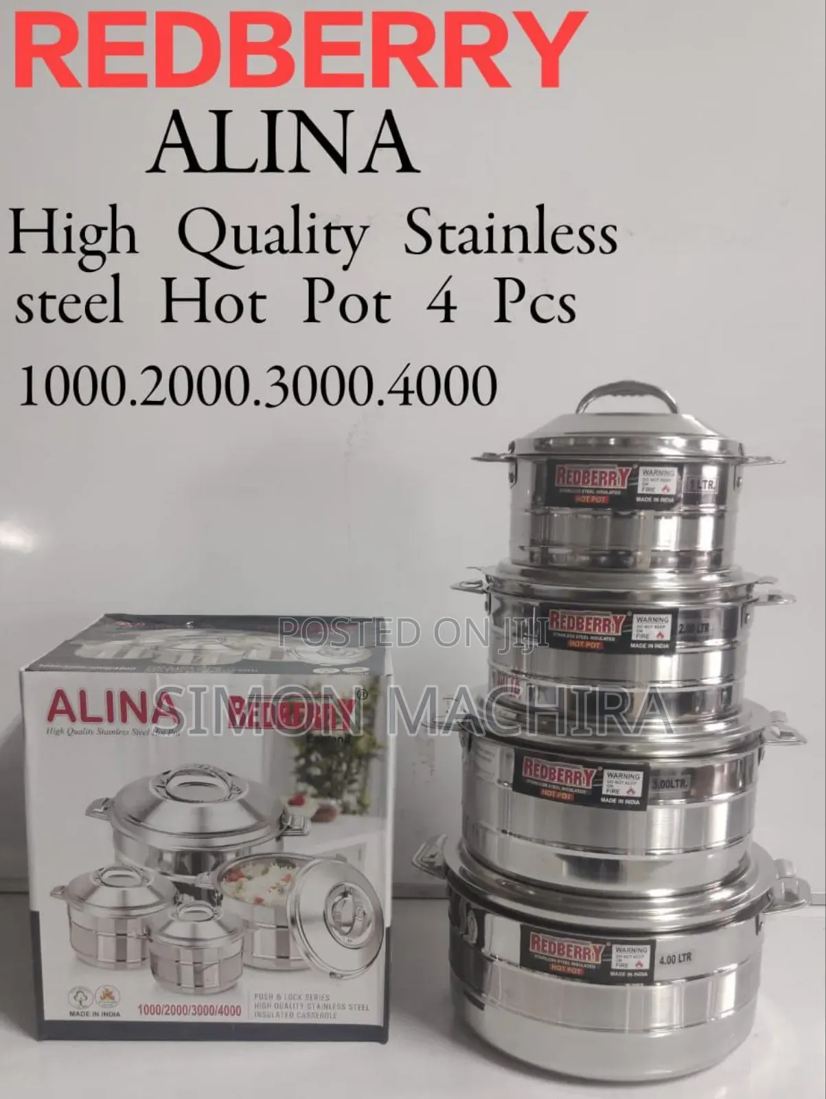 4pcs Redberry Hotpots. Alina Hotpots